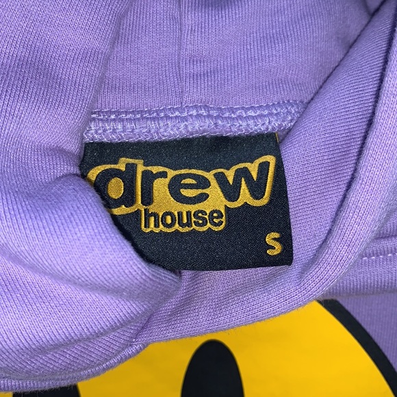 DREW HOUSE mascot hoodie-lavender smiley face - Picture 6 of 8